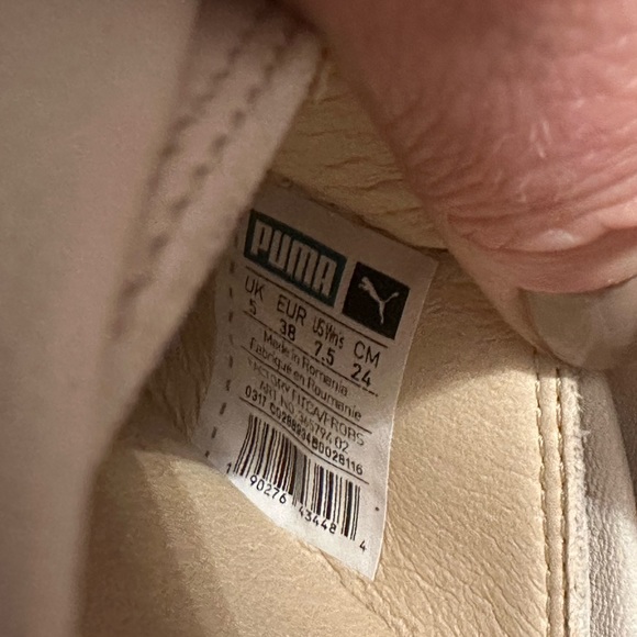 PUMA x FENTY Rihanna Oatmeal Leather Bow Creeper Tie Up Sandals - Picture 11 of 11